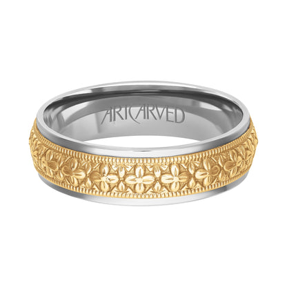6MM Carved Wedding Band