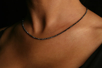 15 Carat Black Ice Diamonds Black Diamond Necklace BI-15-W