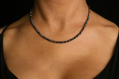43 Carat Black Ice Diamonds Black Diamond Necklace BI-43-W