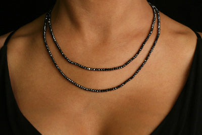 70 Carat Black Ice Diamonds Black Diamond Necklace BI-70D-W