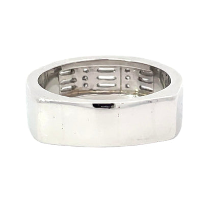 Elegant Silver Diamond Ring