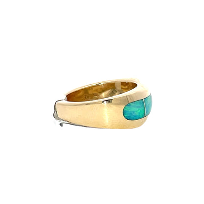 Elegant Turquoise Inlay Ring
