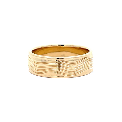 Elegant Yellow Gold Custom Men's Band