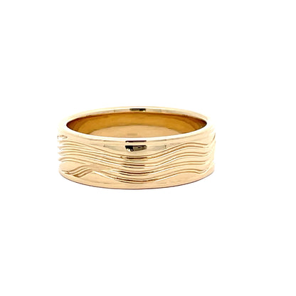 Elegant Yellow Gold Custom Men's Band