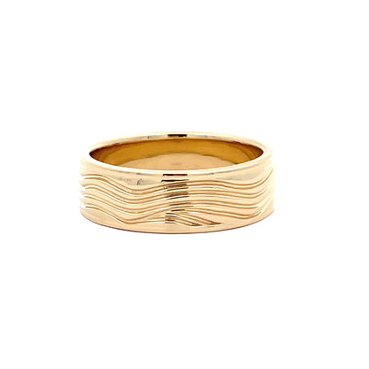 Elegant Yellow Gold Custom Men's Band