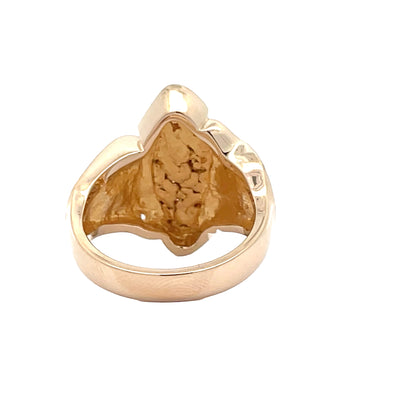 Custom Men’s Gold Nugget Ring