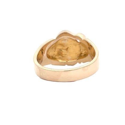 Elegant Gold Nugget Ring