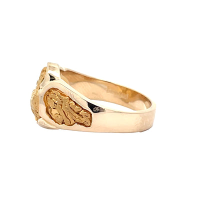 Elegant Gold Nugget Ring