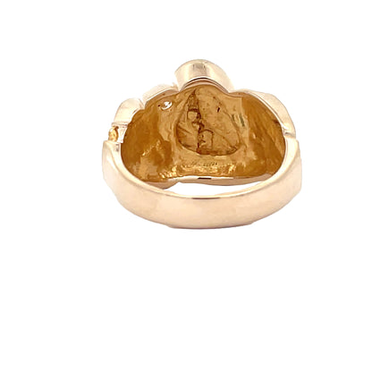 Elegant Gold Nugget Ring