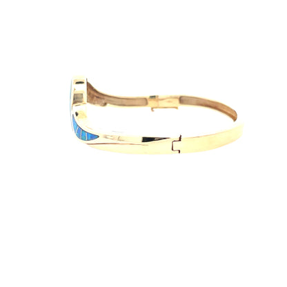 Elegant Ocean-Inspired Australian Opal and diamond bracelet