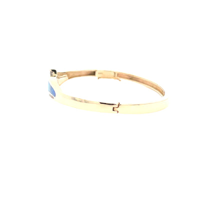 Elegant Opal Inlay Bracelet