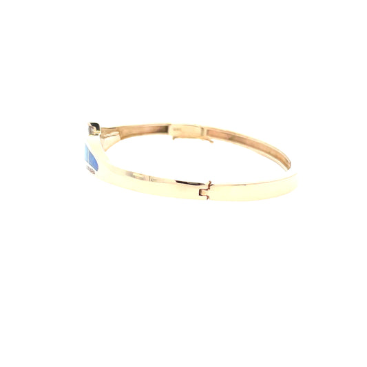 Elegant Opal Inlay Bracelet