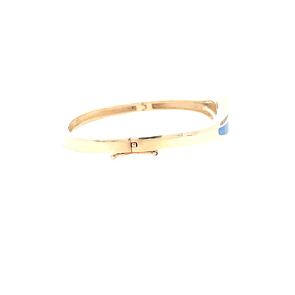 Elegant Opal Inlay Bracelet
