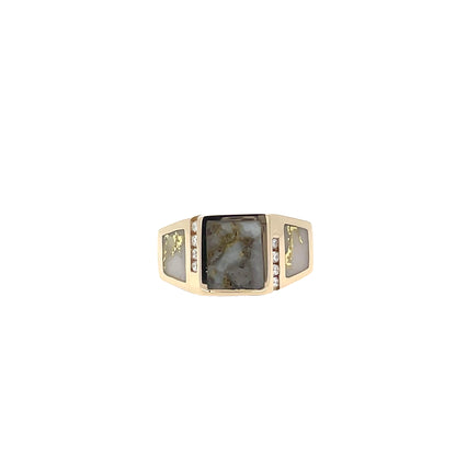 Elegant Geometric Gemstone Ring