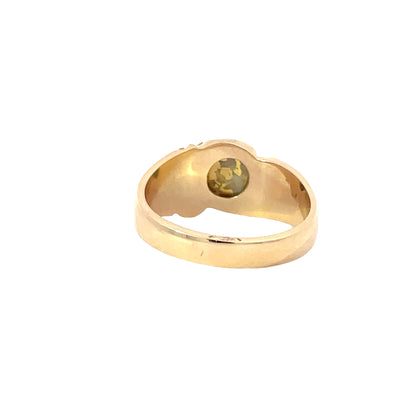 Men's Gold Nugget / Gold veined Quartz Ring