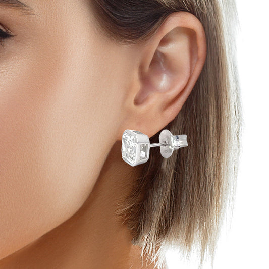 Elegant Diamond Stud Earrings