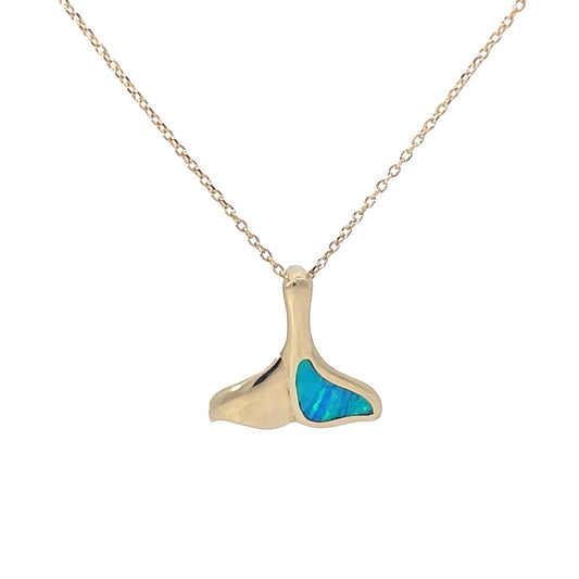 Elegant Gold Whale Tail Pendant