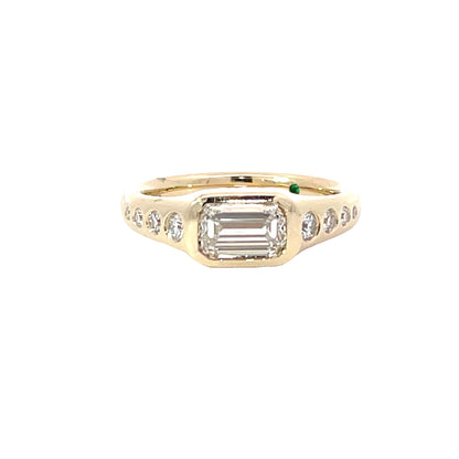 East to West Diamond Ring