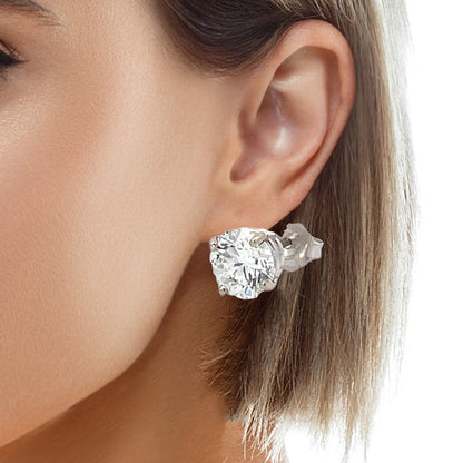 Elegant Diamond Stud Earrings