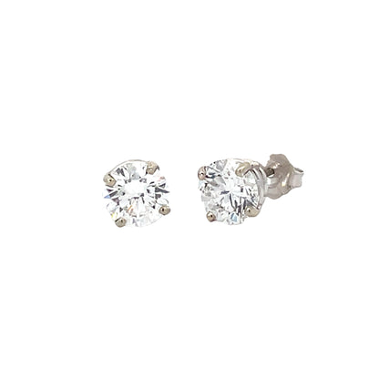 Elegant Diamond Stud Earrings