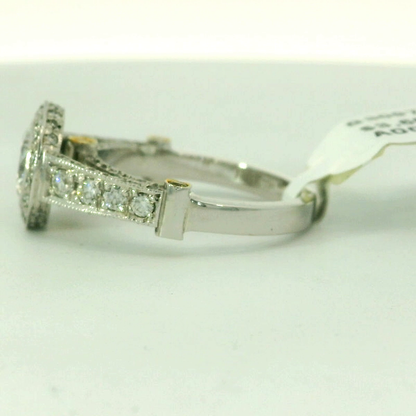 Elegant Diamond Halo Ring