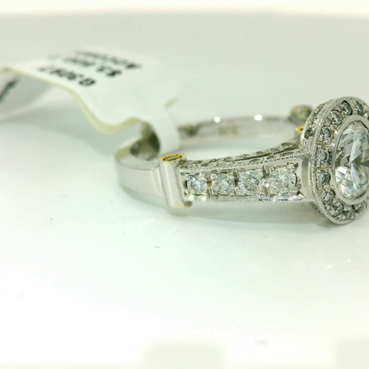 Elegant Diamond Halo Ring