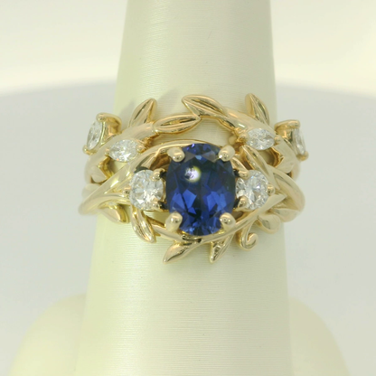 Elegant Sapphire and Diamond Ring