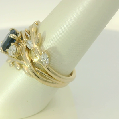 Elegant Sapphire and Diamond Ring