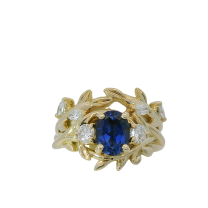 Elegant Sapphire and Diamond Ring