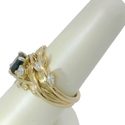 Elegant Sapphire and Diamond Ring