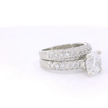 Elegant Double Band Diamond Ring