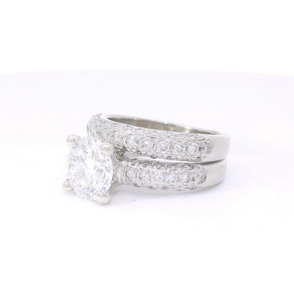 Elegant Double Band Diamond Ring