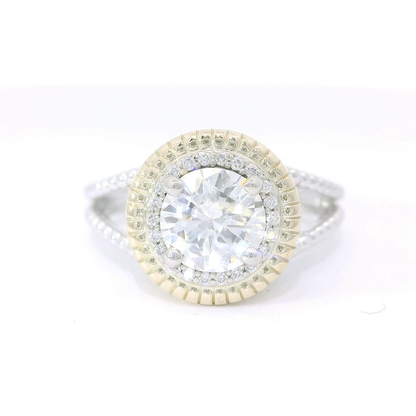 Elegant Diamond Halo Ring