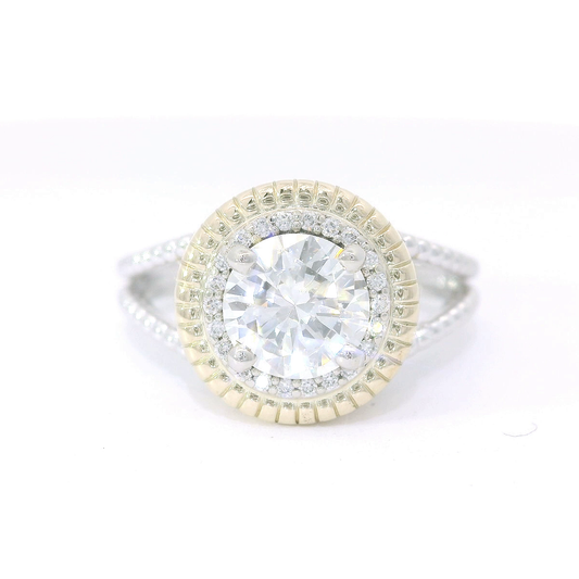 Elegant Diamond Halo Ring