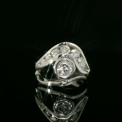 Custom Flowing Recycled Ring