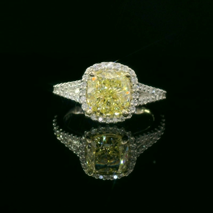 Stunning Yellow Diamond Engagement Ring