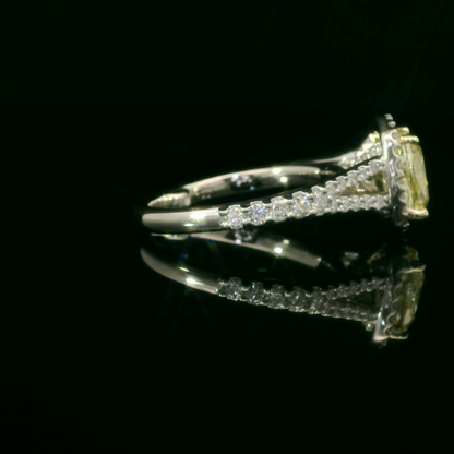 Stunning Yellow Diamond Engagement Ring