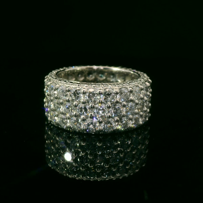 Sparkling Diamond-Encrusted Ring
