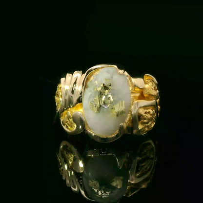 Elegant Gold and Opal Ring
