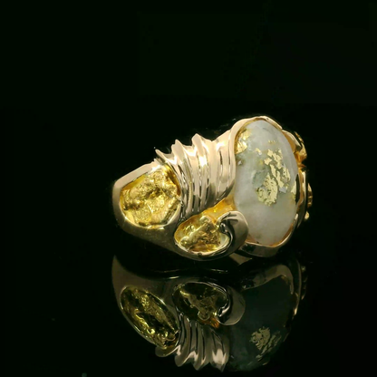 Elegant Gold and Opal Ring