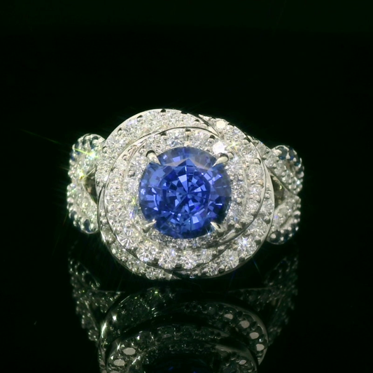 Elegant Blue Sapphire Ring