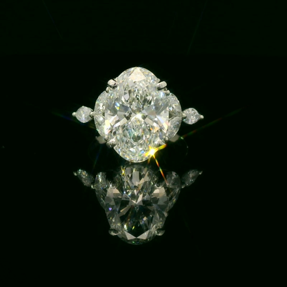Oval Diamond Engagement Ring
