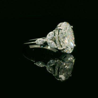 Oval Diamond Engagement Ring