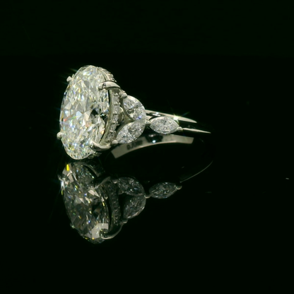 Oval Diamond Engagement Ring