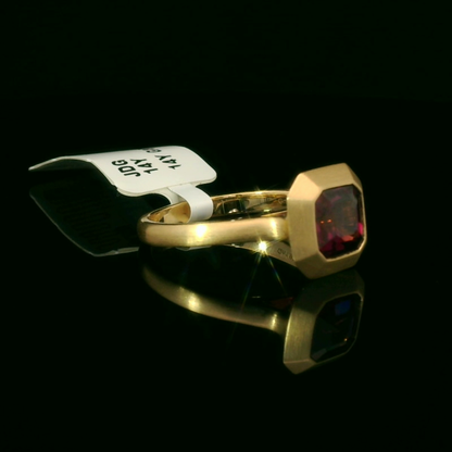 Elegant Two-Stone Gold Ring