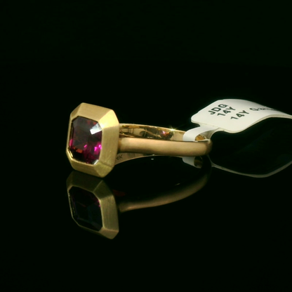 Elegant Two-Stone Gold Ring