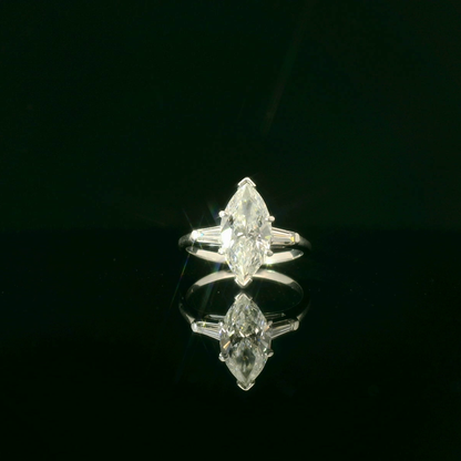 Elegant Marquise Cut Diamond Ring