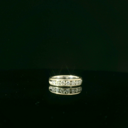 Elegant Silver Diamond Ring