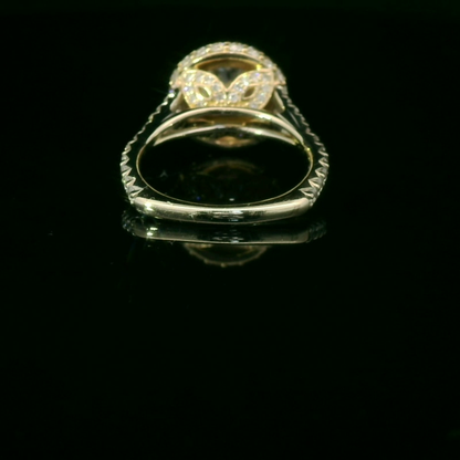 Stunning Diamond Halo Engagement Ring