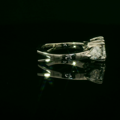Elegant Three-Stone Diamond Ring